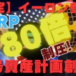 【緊急】リップル（XRP）80倍！イーロン参入！米国暗号資産計画創設！