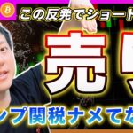 【この反発は売ります】ビットコイン・ショートします！トランプ関税を舐めすぎてない？ここまでほとんど関税かけられてないし、アメリカの方々は来月に納税イベントなんだよ？【最新の仮想通貨分析を公開】