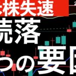 【米株失速】続落した2つの理由が日本株に影響するかも？