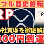 【XRP】リップル、サークル買収でXRPに大波！次のターゲットは1000円！