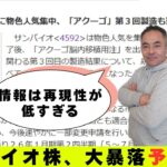 【サンバイオ株、アクーゴ適用なのに大暴落】チャートのここを見れば、暴落は予想できます #新nisa #サンバイオ #テクニカル分析 #チャート分析 #株式投資