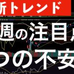 【最新トレンド】ニュースとチャートを見ていて引っかかった不安な点を3つ