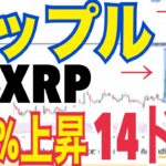 リップル（XRP）強気ペナント上抜けで14ドルまで上昇の可能性！？2017年バブル類似！？25ドルから27ドル到達も！？