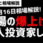 【7月16日のゆるっと相場解説】日経平均株価の爆上げは個人投資家しだい？ズボラ株投資