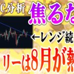 【BTC分析】ビットコインのエントリーは８月が熱い！？
