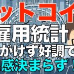 ビットコイン（BTC）米雇用統計が思いがけず好調！〜アメリカ経済先行き不透明でBTCの方向感も定まらず！