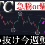 🚨斜め抜けた！ビットコイン今週どちらかに大きく動きます。BTCUSD