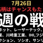 【重要局面】チャートで見る来週の注目銘柄｜メタプラネット、データセクション、三菱重工業、川崎重工、IHI、レーザーテック、ソシオネクスト、信越化学、フジクラ、サンリオ、QPS、GNI、エレメンツ
