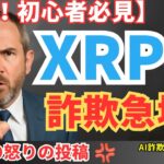 【注意　初心者必見】XRP詐欺に要注意！リップルCEO怒りの投稿の真意とは！  #XRP  #ripple #リップル