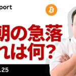 ビットコイン、今朝の急落は何？もう終わった？まだ大丈夫？