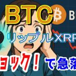 最新【ビットコイン BTC】インフレ懸念！ 米財務長官の発言！のＷショックで急落！【リップル XRP】
