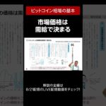 ビットコイン相場の基本～市場価値は需給で決まる～ #Shorts  #ビットコイン