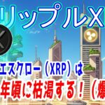 最新【リップルXRP】【衝撃】Rippleのエスクロー 月間3億XRPのロック解除が続けば、20〇〇年に枯渇する！