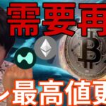 仮想通貨クジラ動き需要再燃！アレが最高値更新！