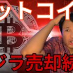 ビットコイン クジラ売却続く！仮想通貨はリスク領域へ