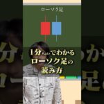 1分ちょいでわかるローソク足の読み方