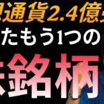 仮想通貨2.4億円売って買った『もう1つの株銘柄』を発表します