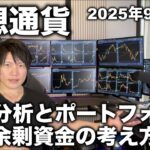 仮想通貨の今後の値動き、余剰資金、ポートフォリオの考え方。2025年9月16日