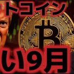 ビットコイン9月は最も弱い月。上昇に転じることはできるのか？？