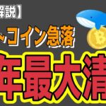 最新【ビットコイン BTC】【リップルXRP】【衝撃】今年最大の清算！どうなるのコレ？【音声解説】