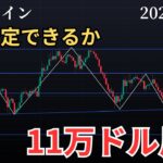 【🚨ビットコイン下落パターン否定できるか⁉️11万ドル反発】