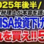 2025年後半の新NISA投資 下げたらこれを買え！！5選！！投資家税理士が本音を語る