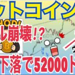 🔥 ビットコイン暴落警報⚠️最大50%調整で5万2000ドルへ！？強気相場はあと10日で終了か！？カフェラテが上昇すると思う理由◯◯！？