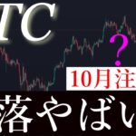⚠️急落何？！ビットコイン天井か。BTCUSD