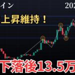 【ビットコイン長期上昇条件は崩れていない❗️13.5万ドルターゲット🎯】