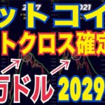 「ビットコインついにデッドクロス確定…！下落トレンド突入で“20万ドルは2029年Q3”説が急浮上！」