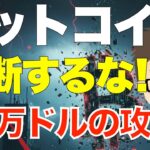 ビットコイン（BTC）！下落は一旦は10万ドルで停止！〜ただし、油断禁物かも・・・