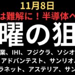 【週明けは難解！半導体考察】チャートで見る月曜の注目銘柄｜三菱重工業、IHI、フジクラ、ソシオネクスト、ディスコ、アドバンテスト、サンリオ、サンバイオ、メタプラネット、アステリア、クラシコ