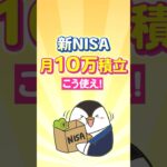 【保存版】新NISAで月10万積立はこう使え！