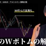 ビットコインのWボトムの解釈とドル円の今後について　【BTC・ETH・ドル円・GOLD・アルトコイン】