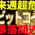 ⚠️ビットコインが来週超危険⚠️暴落間近なのか⁉大至急備えてください！