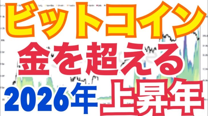 🔥「ビットコイン、ついに“金超え”目前！？2026年は歴史的上昇の年へ！」