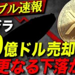 【リップル速報】クジラ40億ドル売却💦さらなる下落か！？😱【XRP】【仮想通貨】【暗号資産】