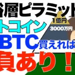 富裕層ピラミッド！ビットコイン0.1BTC買えればすでに勝負ありかも！
