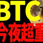 ⚠️絶対見て⚠️ビットコイン今夜が超重要！上昇継続？下落再開？運命が決まる！【仮想通貨】