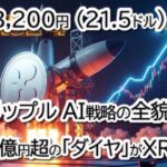 ついに来た！RippleのAI戦略が判明。チャート分析ではXRPは21.5ドル驚愕の「ゴールデンクロス」間近か？【BTC/ETH/XLMも徹底解説】
