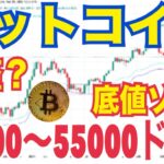 ビットコイン調整まだ終わらない！？底値ゾーン4.2万〜5.5万ドルの可能性