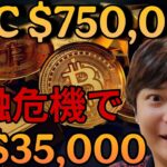 ビットコイン 750,000ドル(1.2億円)、金35,000ドルへ？金融危機で世界が変わる。