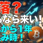 ビットコイン（BTC)！暴落？〜来るなら来い！これから1年仕込み時？