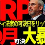 XRP速報!!リップルCEOが米国テレビでクラリティ法案可決は●月と明言!!これは見逃し厳禁です!!