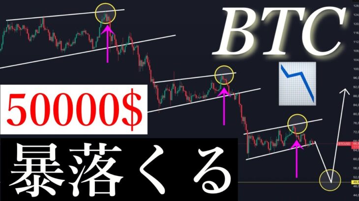 ⚠️準備完了！10000ドル以上の暴落くる。BTCUSD/ビットコイン