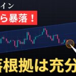 ビットコイン暴落まであと一歩❗️下落根拠について解説