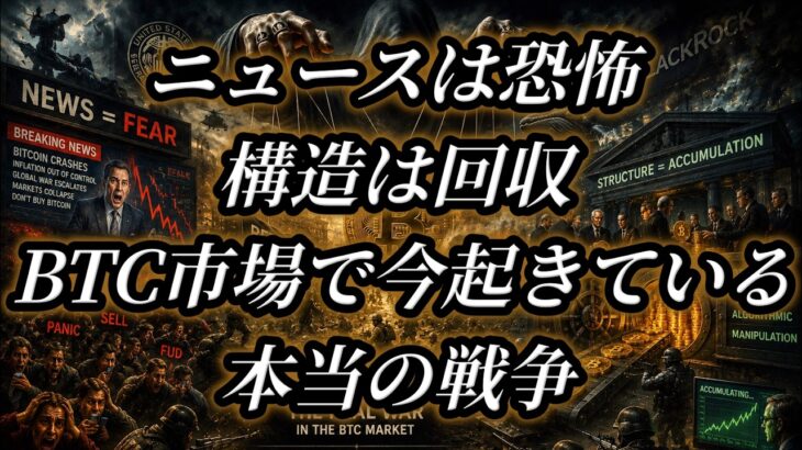 ニュースは恐怖 構造は回収 BTC市場で今起きている本当の戦争！