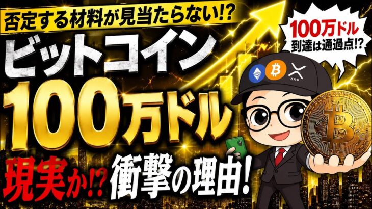 ビットコイン100万ドルは現実か！？否定する材料が見当たらない衝撃の理由！