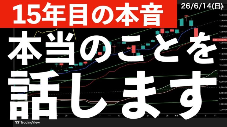 【15年目の本音】15年継続してわかった本当のことを話します！　#米国株 #日経平均 #sp500 #soxl #nvda