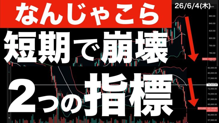 【なんじゃこら】短期間で崩壊した2つの指標　#米国株 #日経平均 #sp500 #soxl #nvda